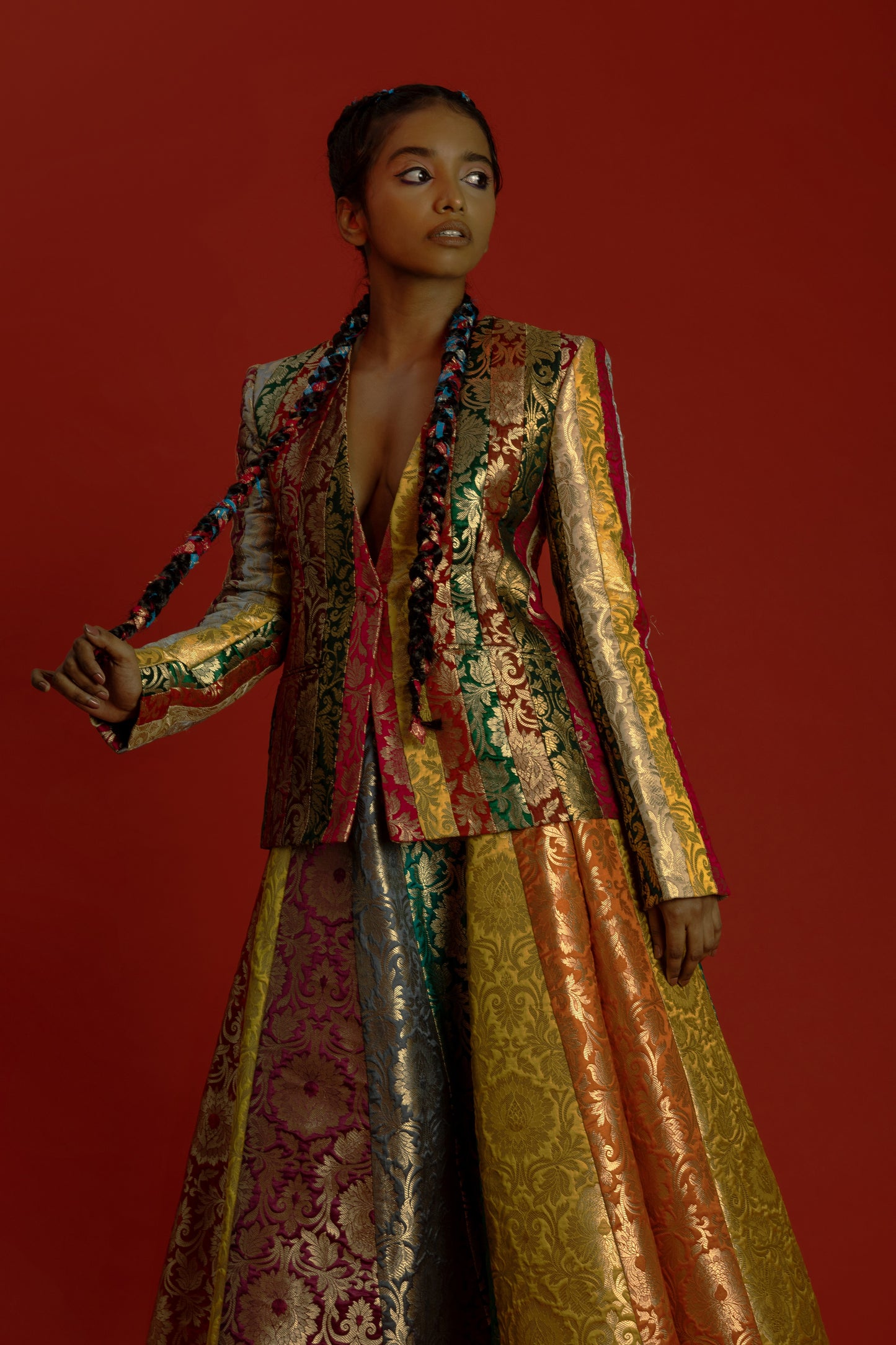 Multi-hued Skirt