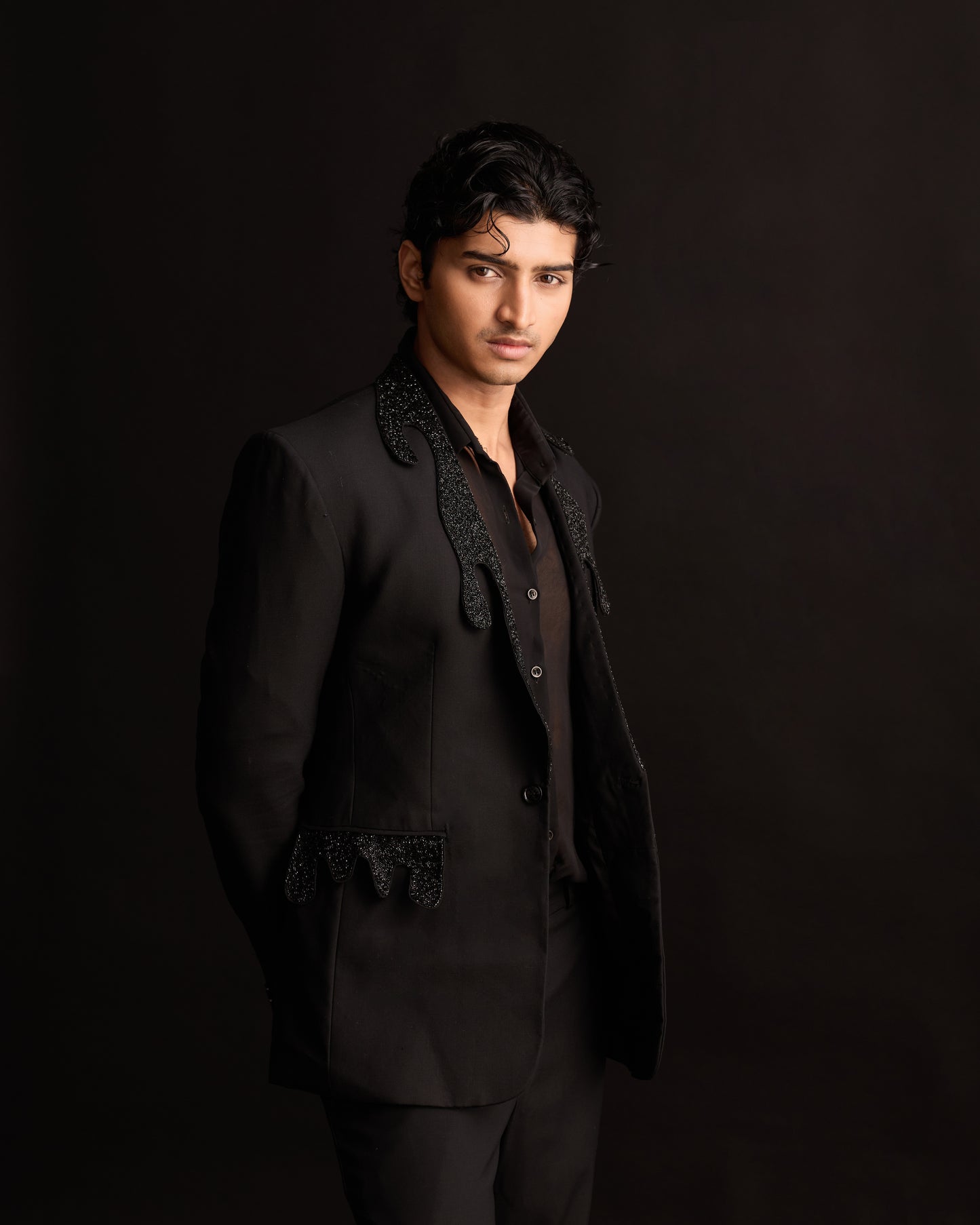 The Black Drip Blazer