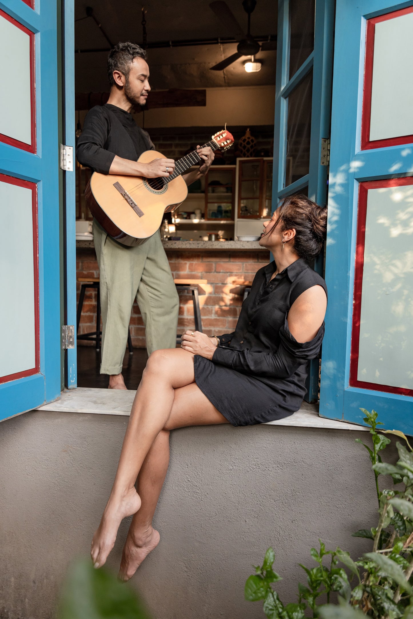 The Cowl Sleeve Shirt-Dress