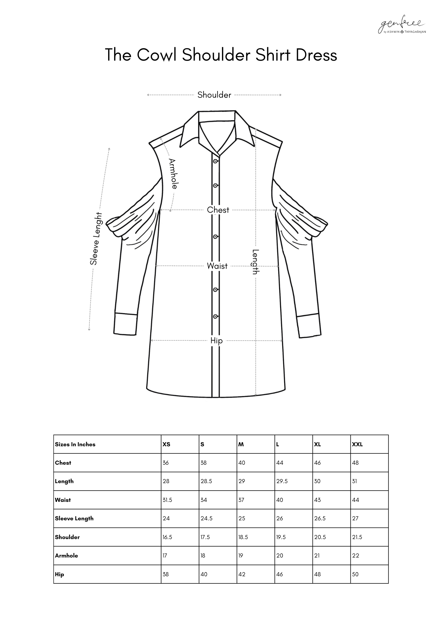 The Cowl Sleeve Shirt-Dress