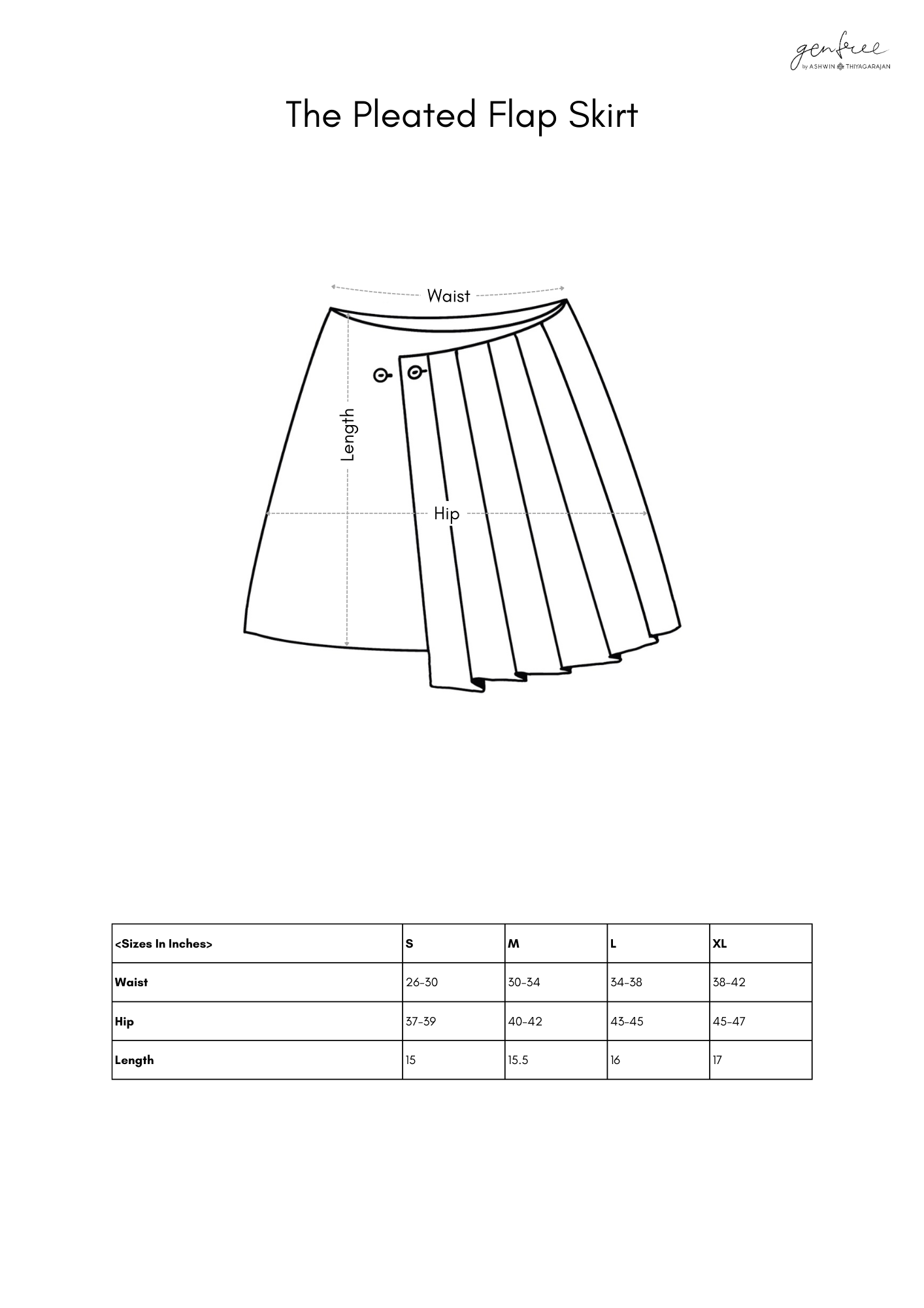 The Pleated Flap Skirt