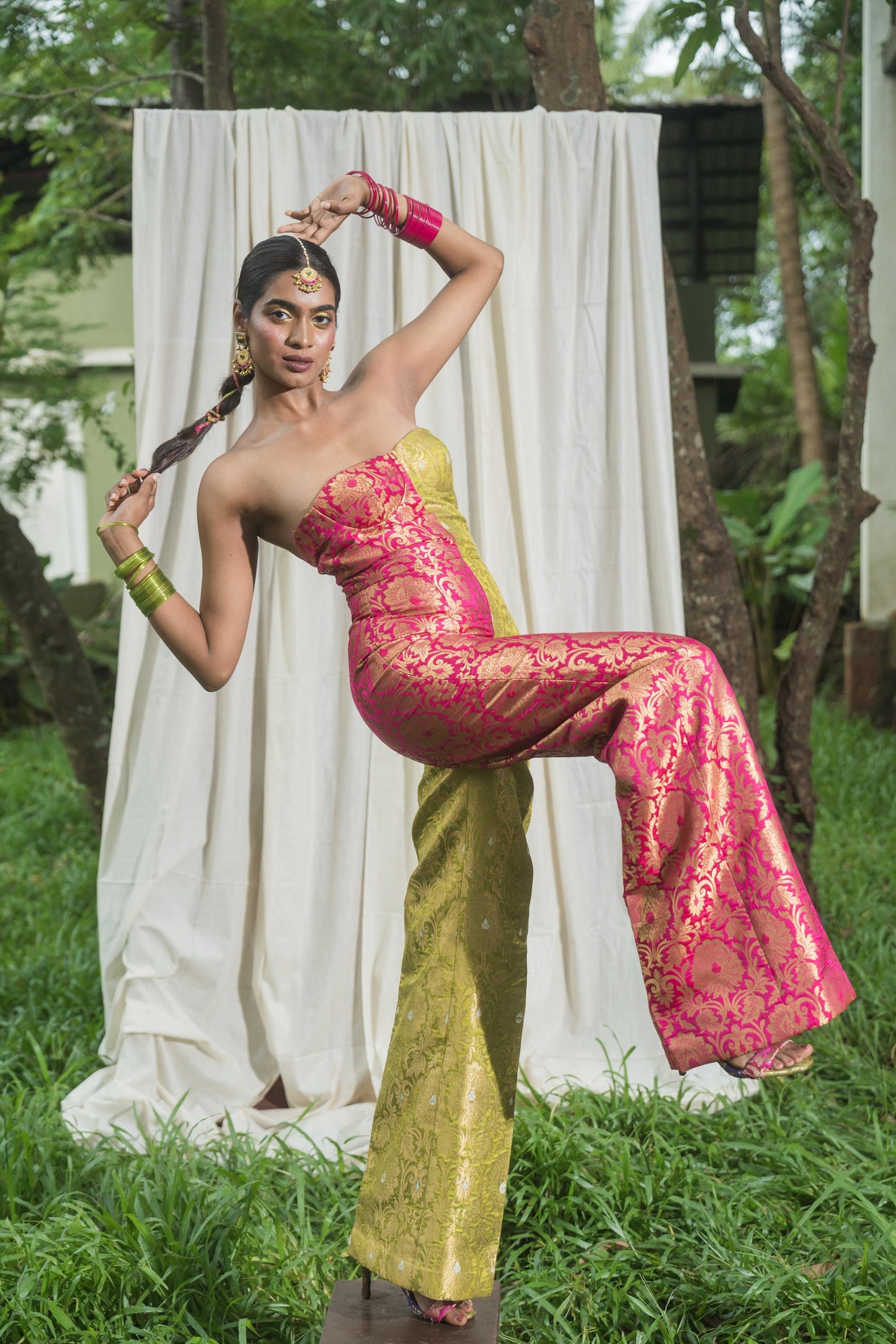 Half & Half Jumpsuit