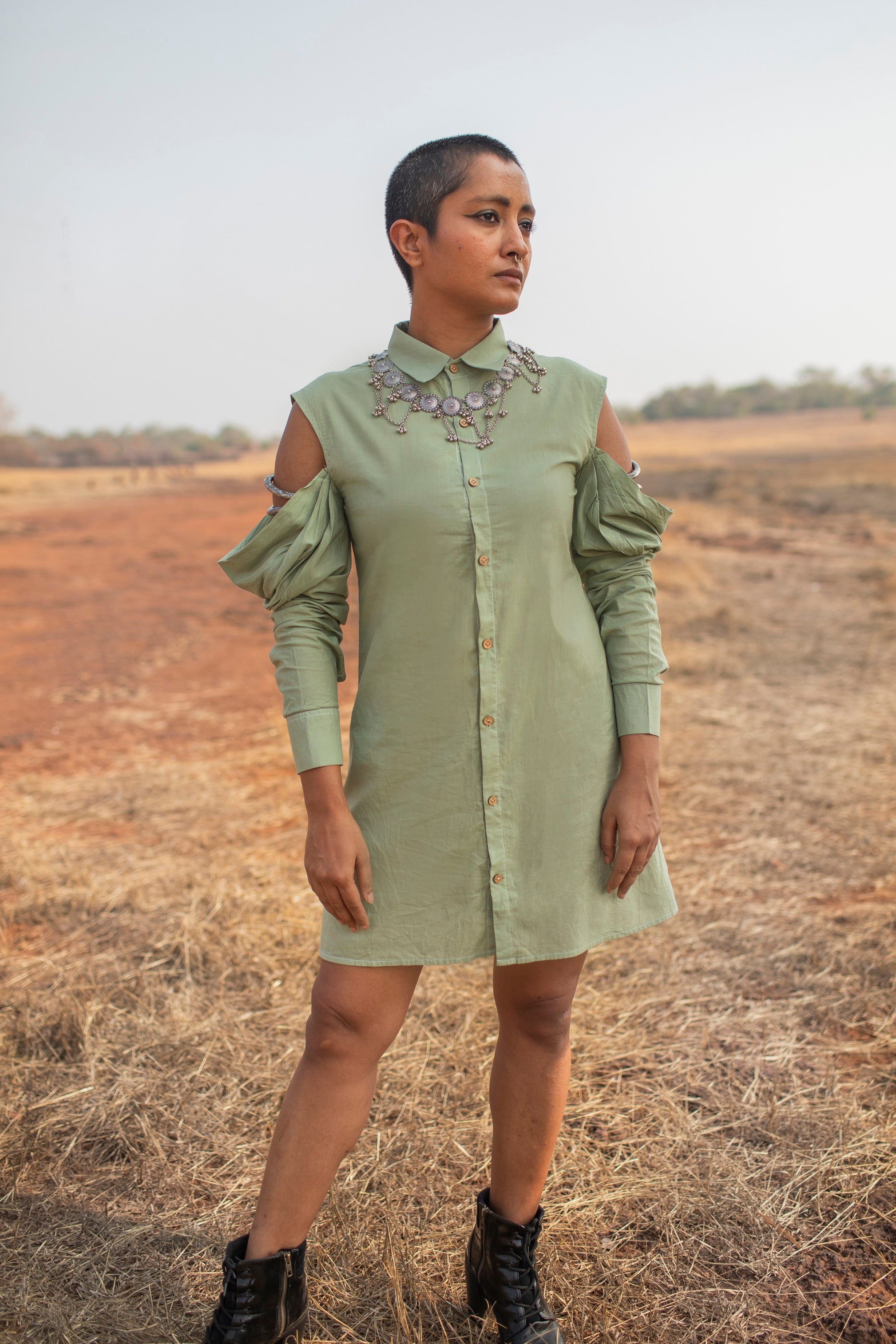 Modal shirt dress on sale