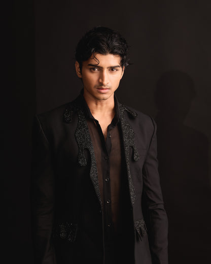 The Black Drip Blazer