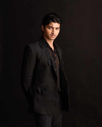 The Black Drip Blazer