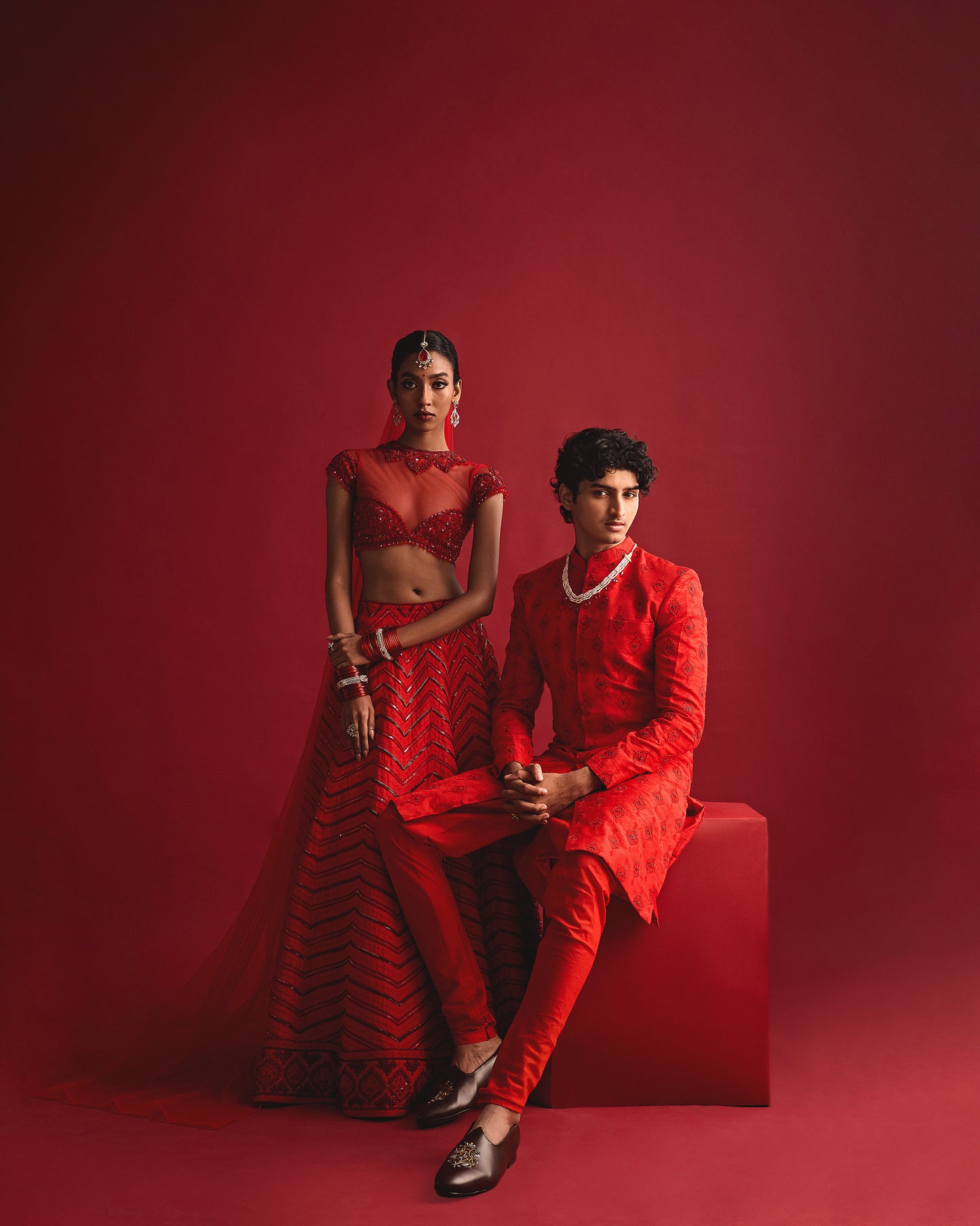 The Red Achkan