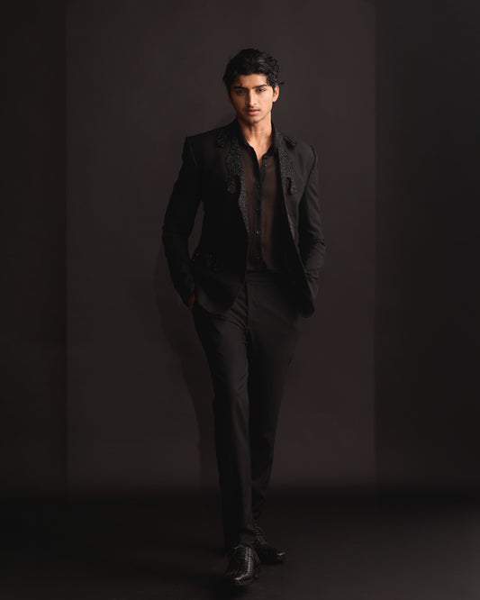 The Black Drip Blazer